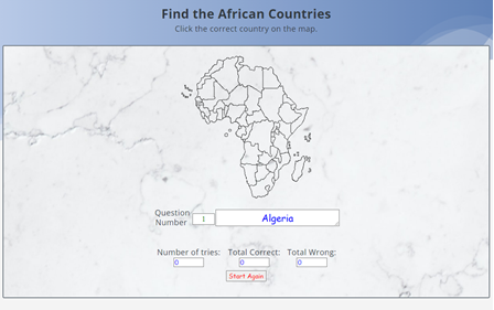 Find the African countries