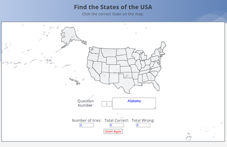 Find the States of the USA