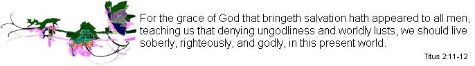 Bible verse Titus 2: v11-12